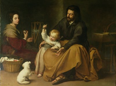 La Sagrada Familia con el pajarito, c.1650 de Bartolomé Esteban Murillo