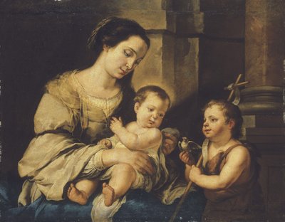 La Virgen y el Niño con el infante San Juan Bautista de Bartolomé Esteban Murillo