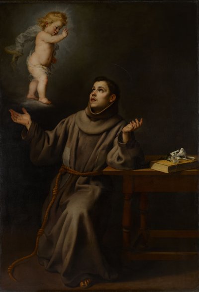 La visión de San Antonio de Padua, 1652 de Bartolomé Esteban Murillo
