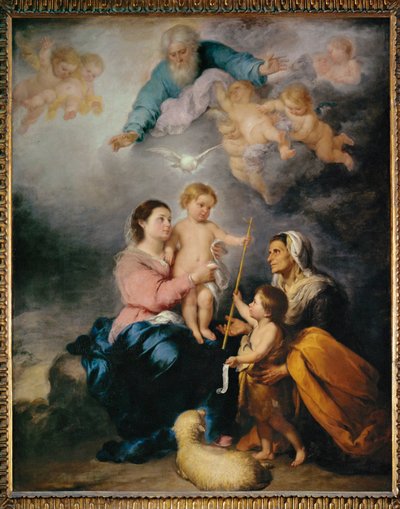 La Sagrada Familia, conocida como la Virgen de Sevilla - ... de Bartolome Esteban (school of) Murillo