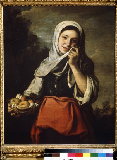 Chica vendiendo frutas. Pintura de Bartolomé Esteban Murillo (1617-1682) de Bartolomé Esteban Murillo
