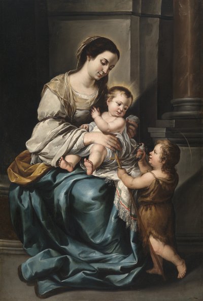 La Serrana o, Virgen con el Niño y San Juan niño (óleo sobre lienzo) de Bartolomé Esteban Murillo