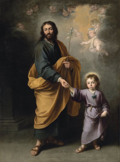 San José y el Niño Jesús de Bartolomé Esteban Murillo