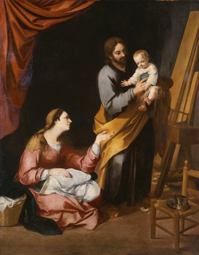 La Sagrada Familia en el Taller del Carpintero (óleo sobre lienzo) de Bartolomé Esteban Murillo