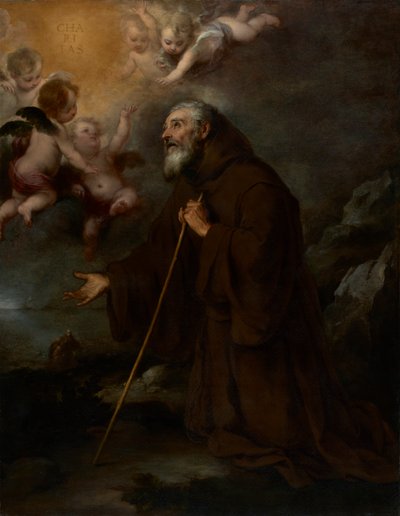 La visión de San Francisco de Paula, c.1670 de Bartolomé Esteban Murillo