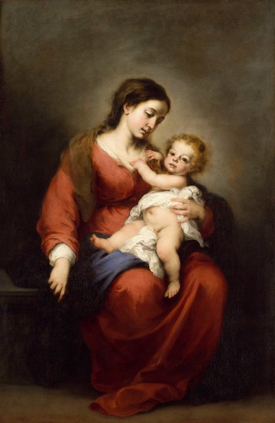 Virgen y Niño, c.1670-72 de Bartolomé Esteban Murillo