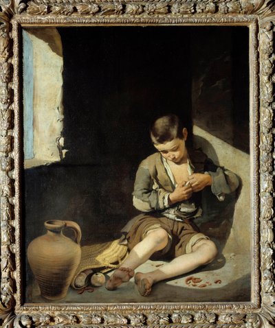 Joven mendigo. Pintura de Bartolomé Murillo (1618-1682) de Bartolomé Esteban Murillo