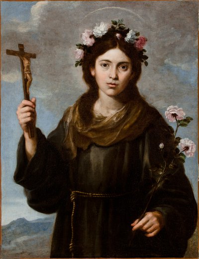 Santa Rosa de Viterbo (1233-51) de Bartolome Esteban school of Murillo