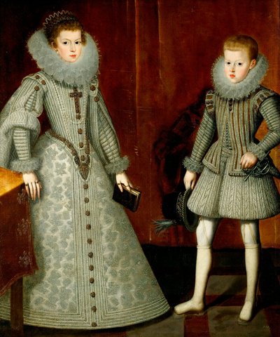 Retrato de Ana de Austria y su hermano Felipe de Bartolome Gonzalez