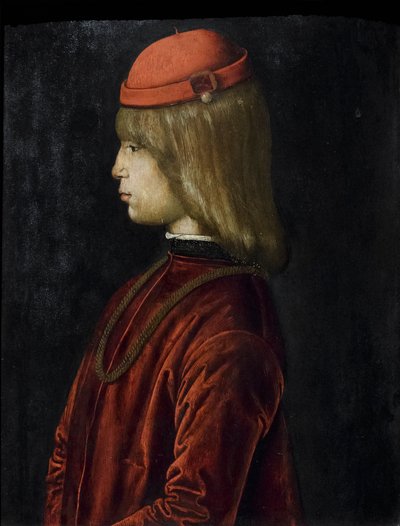 Retrato de Guidubaldo da Montefeltro, c.1480-81 (óleo sobre tabla) de Bartolomeo (attr. to) Della Gatta