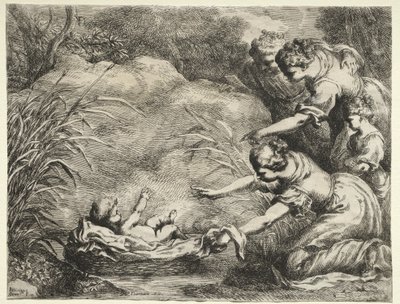 Moses Saved from the Nile de Bartolomeo Biscaino