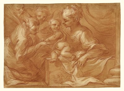 Matrimonio místico de Santa Catalina de Bartolomeo Biscaino