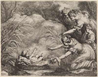 El hallazgo de Moisés de Bartolomeo Biscaino