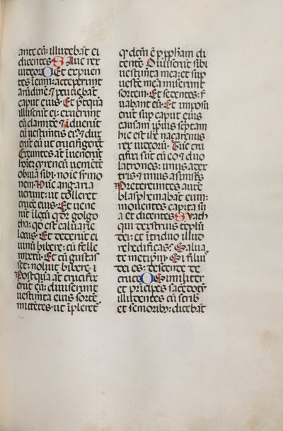 Misal: Fol. 121: contiene música para Hely Hely Lama, etc. dentro de la Pasión de San Mattion, 1469 de Bartolomeo Caporali