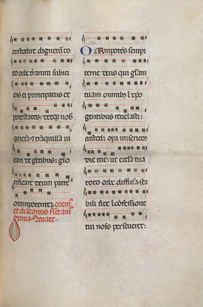 Misal: Fol. 146: Música para varias oraciones..., 1469 de Bartolomeo Caporali