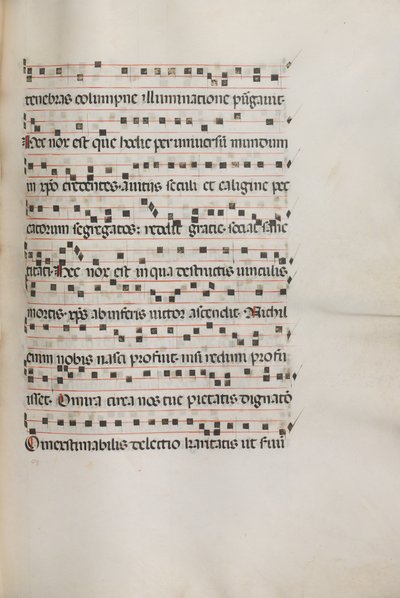 Misal: Fol. 155: Música para Exultet, 1469 de Bartolomeo Caporali