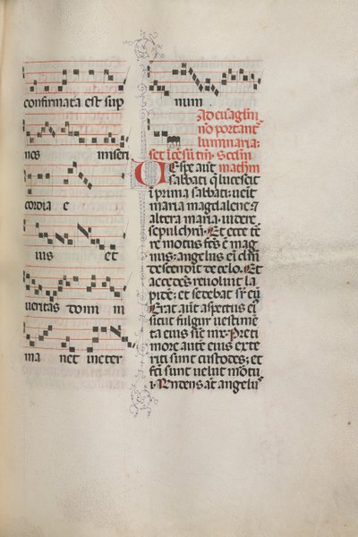 Misal: Fol. 172: Música para Aleluya, etc. al comienzo de Pascua, 1469 de Bartolomeo Caporali