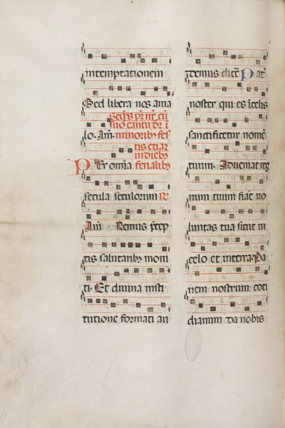 Misal: Fol. 189v: Música para varias oraciones, 1469 de Bartolomeo Caporali