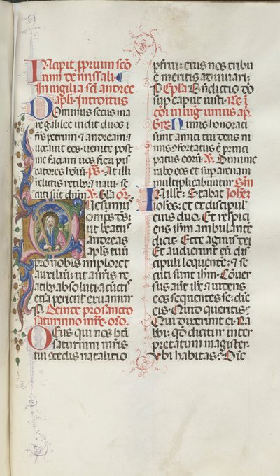 Misal: Fol. 259: San Andrés, 1469 de Bartolomeo Caporali