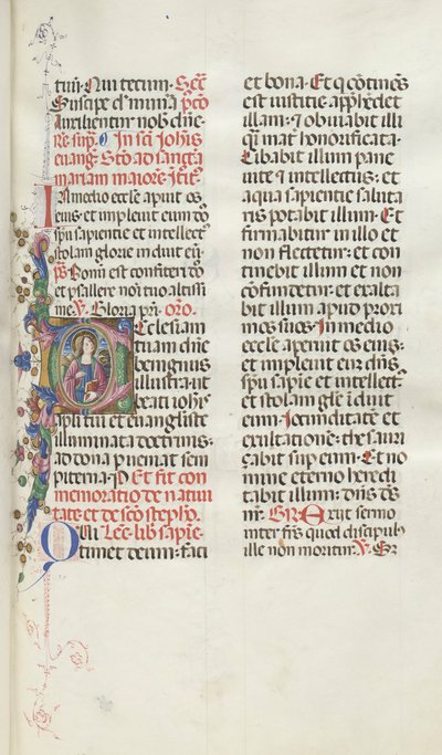 Misal: Fol. 25: San Juan con Águila, 1469 de Bartolomeo Caporali