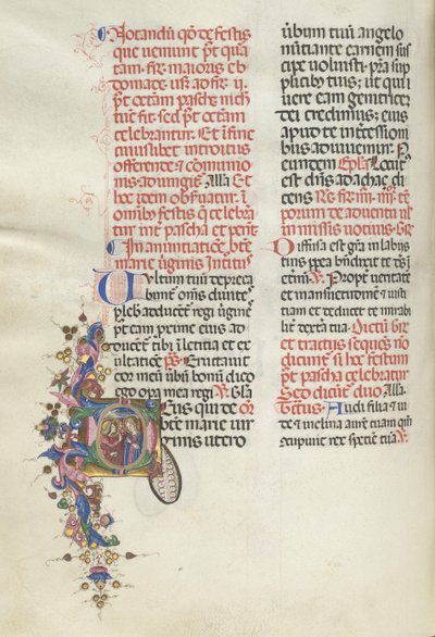 Misal: Fol. 275v: Anunciación, 1469 de Bartolomeo Caporali