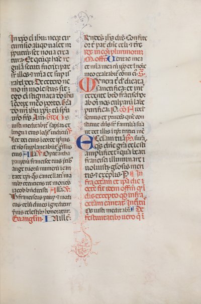 Misal: Fol. 319: San Francisco y Misa completa de San Francisco, 1469 de Bartolomeo Caporali