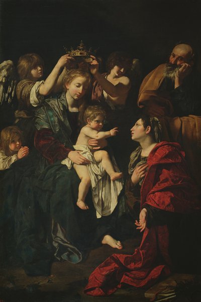 La Sagrada Familia con Santa Catalina de Bartolomeo Cavarozzi