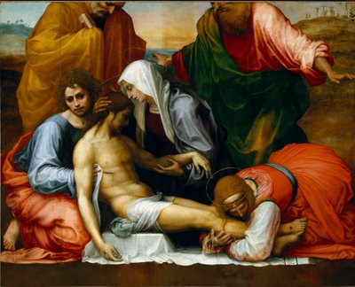 Lamento sobre Cristo muerto (Compianto sul Cristo morto) de Bartolomeo Fra