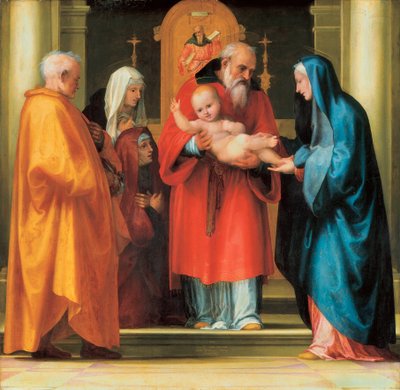 Presentación de Jesús en el Templo (detalle) de Bartolomeo Fra