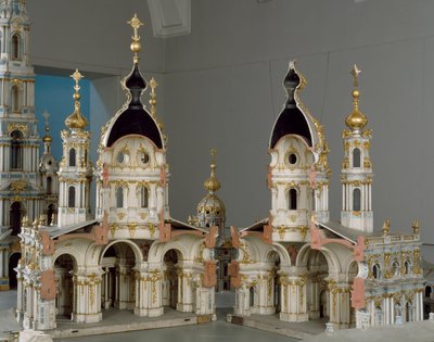 Proyecto para el monasterio de la Virgen de la Resurrección en San Petersburgo de Bartolomeo Franceso Rastrelli