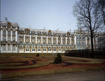 Vista del palacio de Catalina de Bartolomeo Franceso Rastrelli