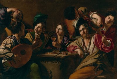 Una fiesta musical y de copas de Bartolomeo Manfredi
