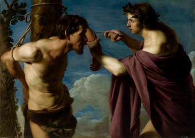 Apolo y Marsias de Bartolomeo Manfredi