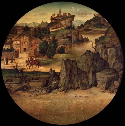 Paisaje con castillos de Bartolomeo Montagna