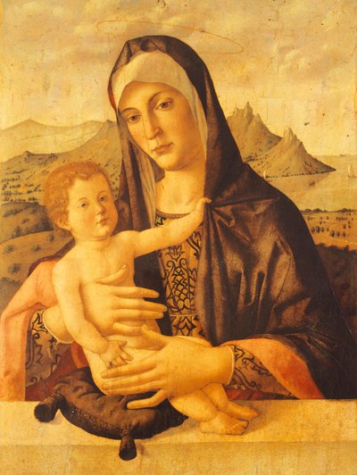 Virgen con el Niño sentado, de Bartolomeo Montagna (hacia 1450-1523) de Bartolomeo Montagna