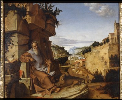San Jerónimo en el desierto, 1500-02 de Bartolomeo Montagna