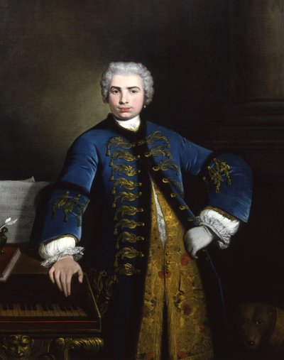 Retrato del cantante Farinelli Carlo Broschi 1705-1782, 1734 de Bartolomeo Nazari