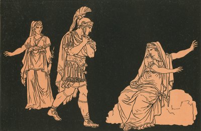 Eneas y la sombra de Dido de Bartolomeo Pinelli