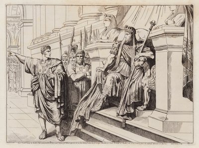 Apio Claudio enviado por Lúculo a la corte de Tigranes el Grande (grabado) de Bartolomeo Pinelli