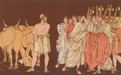 Cincinnatus llamado a ser dictador de Bartolomeo Pinelli