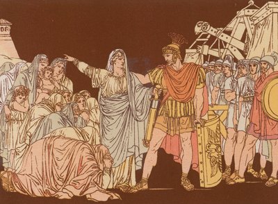 Coriolano y su madre de Bartolomeo Pinelli