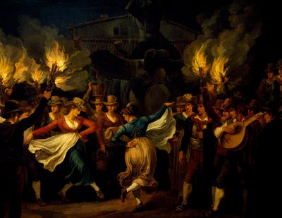 Bailarines (detalle) de Bartolomeo Pinelli