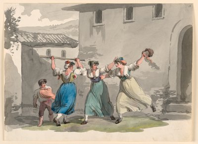 Lucha de mujeres en Roma de Bartolomeo Pinelli
