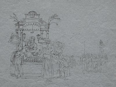 Vendedor de frutas de Bartolomeo Pinelli