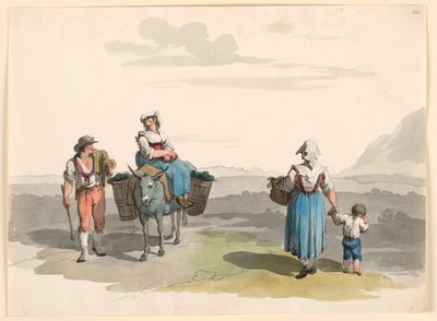 En el camino a Tívoli de Bartolomeo Pinelli
