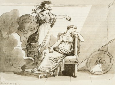 Penélope embellecida por Minerva de Bartolomeo Pinelli