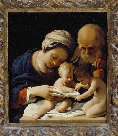 La Sagrada Familia con el joven San Juan Bautista de Bartolomeo Schedoni