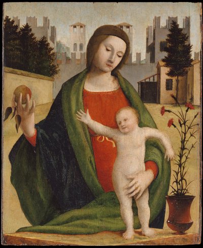 Madonna y Niño, antes de 1508 de Bartolomeo Suardi Bramantino