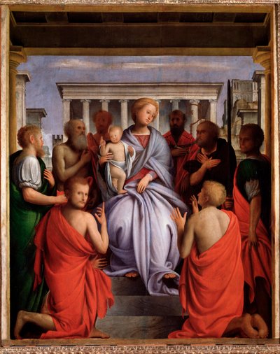 Madonna col Bambino e otto santi de Bartolomeo Suardi Bramantino