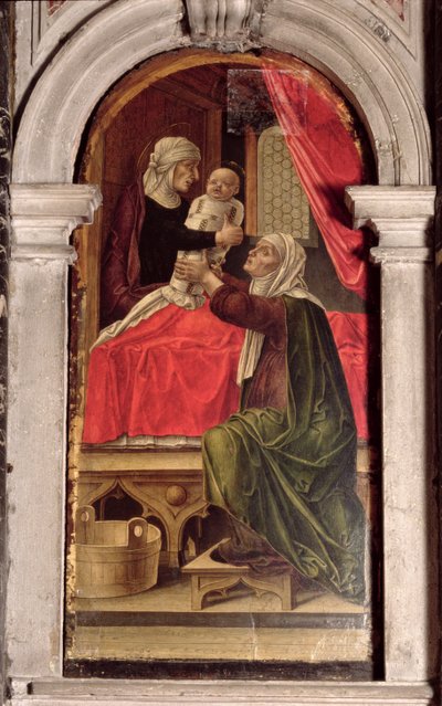 Tríptico de la Madonna de la Misericordia, 1473 de Bartolomeo Vivarini